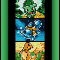 Free Kanto Starter Pokemon Cross Stitch Pattern Bulbasaur, Squirtle, and Charmander