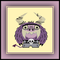 Free Eduardo Cross Stitch Pattern Foster's Home for Imaginary Friends