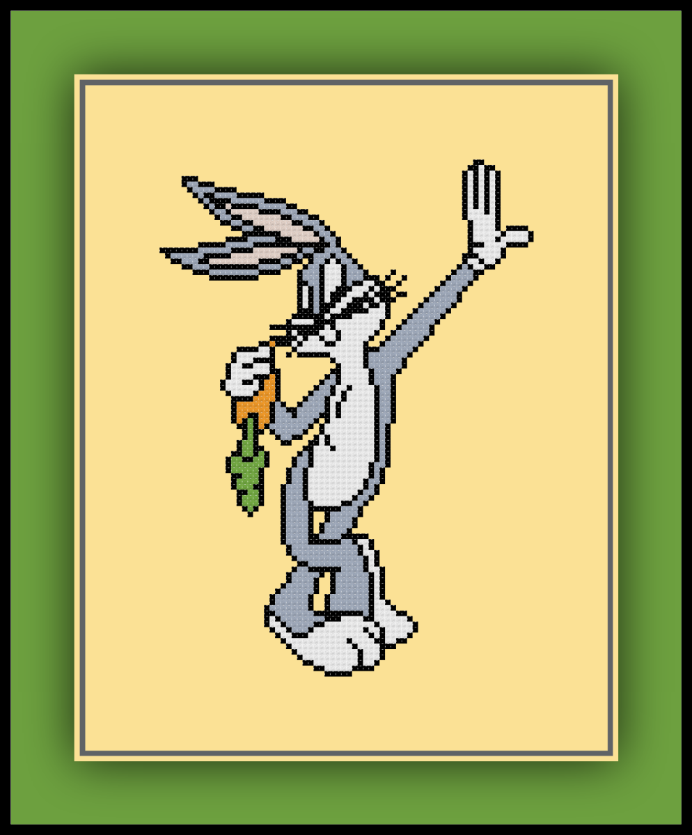 Free Bugs Bunny Cross Stitch Pattern Looney Tunes – Cross Stitch Quest