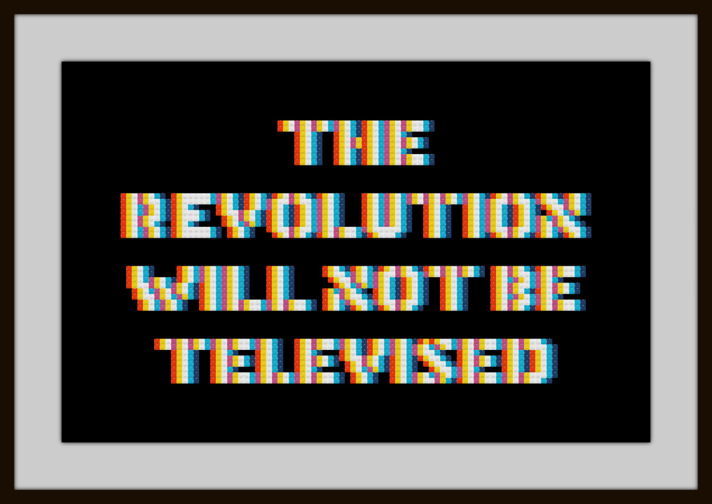 Free The Revolution Will Not Be Televised Cross Stitch Pattern – Cross ...